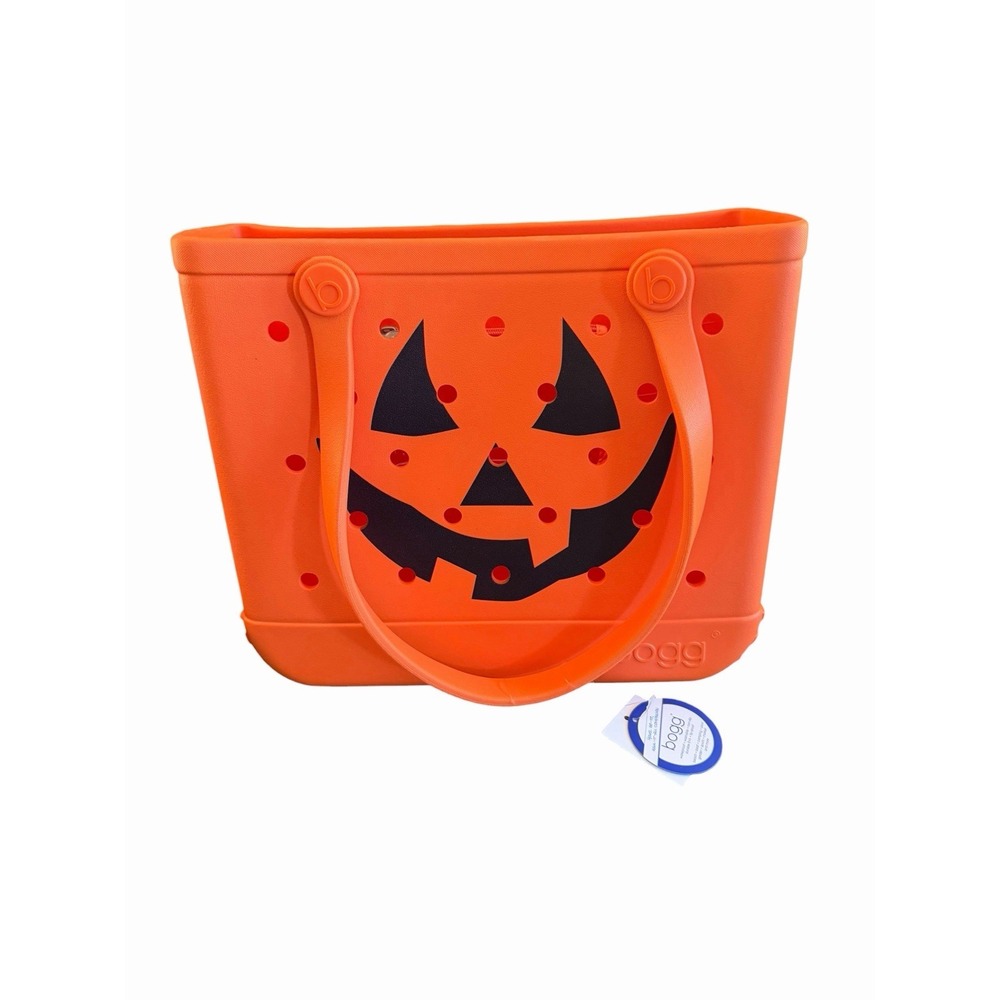 Bogg Baby Bag Rare Halloween Pumpkin Jack O Lantern Treat Tote NEW Orange